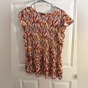 Spense Colorful Abstract Top